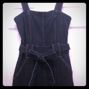 7 for mankind jeans dark denim jumpsuit Size Small